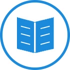 Logo Voyage culturel - Un livre bleu ouvert